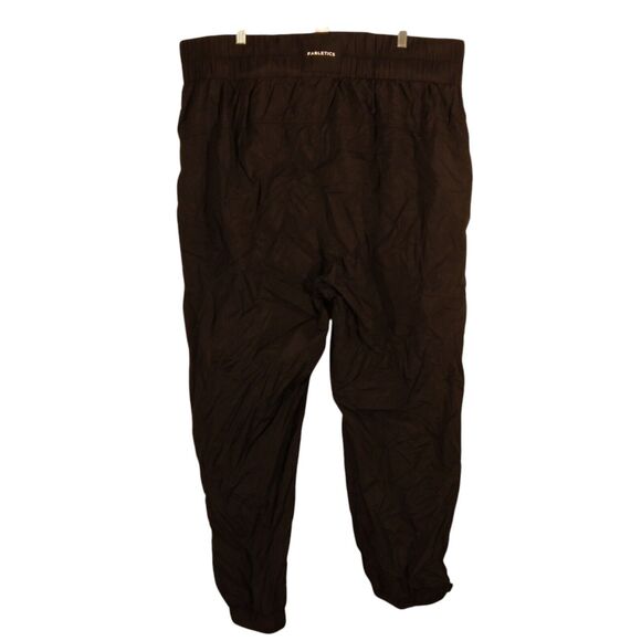 Fabletics ultra high waisted piped nylon pants womens 3XL XXXL black - Picture 2 of 12